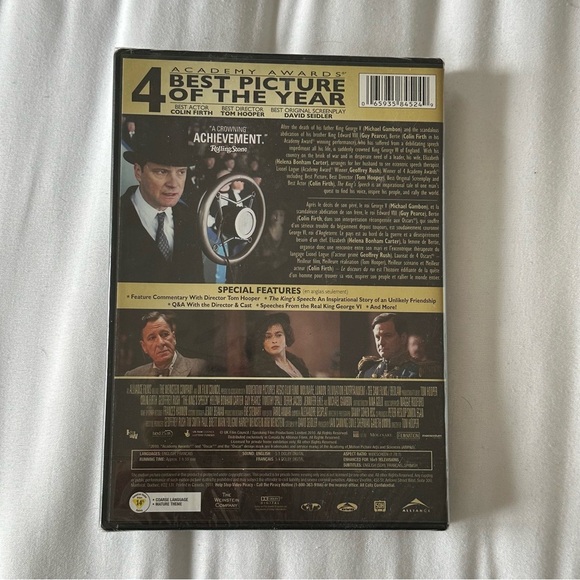 NWT The King's Speech 2010 DVD Sealed Unused - Picture 6 of 8